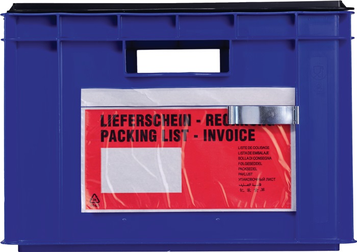 Etikettenklammer Federstahl verz.f.Transportstapelkasten 25St./Karton LA-KA-PE
