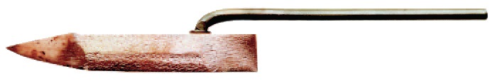 Kupferstück Hammerform,spitz 350g SIEVERT