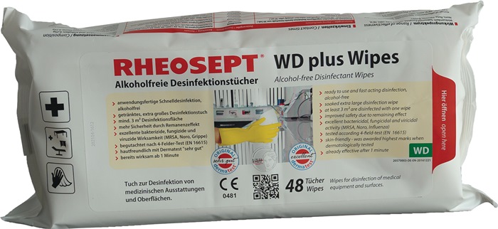 Desinfektionstücher TEMDEX® WD plus Wipes L300xB270ca.mm