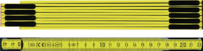 Gliedermaßstab L.2m mm/cm EG III HO gelb BMI