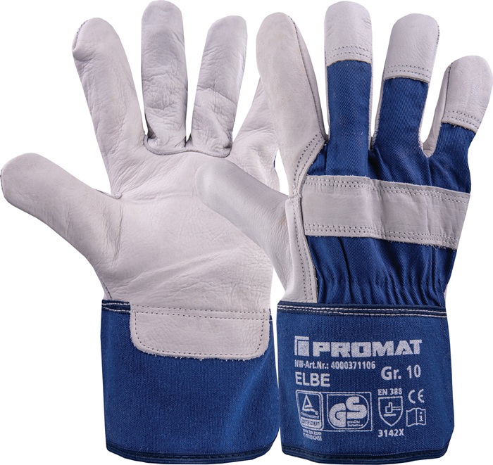 Handschuhe Elbe Gr.10 blau EN 388 PSA II PROMAT